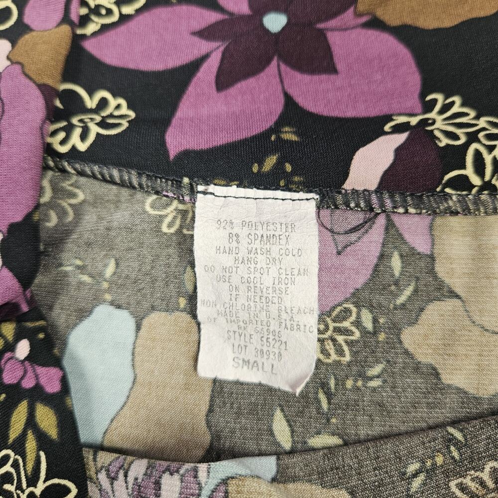 Y2K Star City Floral Skirt Small Fairy Handkerchief Hem Boho Mini Whimsigoth - Picture 5 of 11